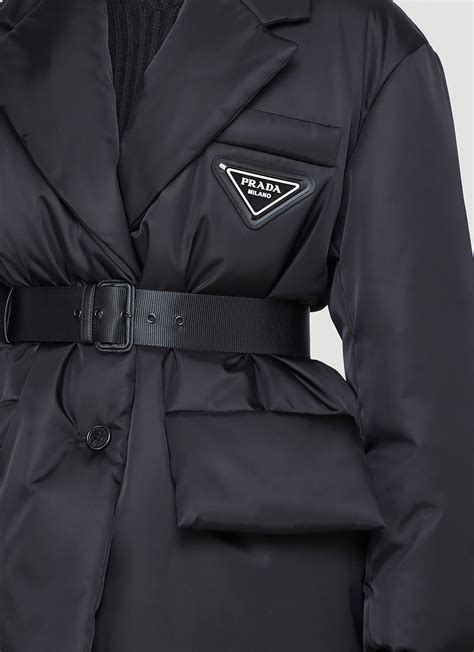 prada belted coat|prada coats women's.